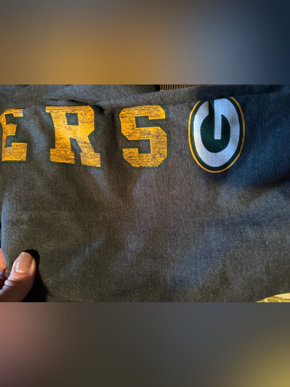 Green Bay Packers Gray Graphic sweat pants with Team Logo